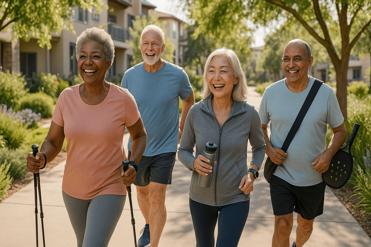 seniors walking