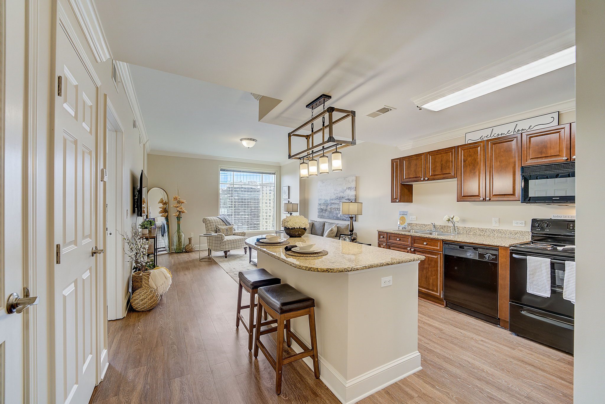 luxurious kitchen with island