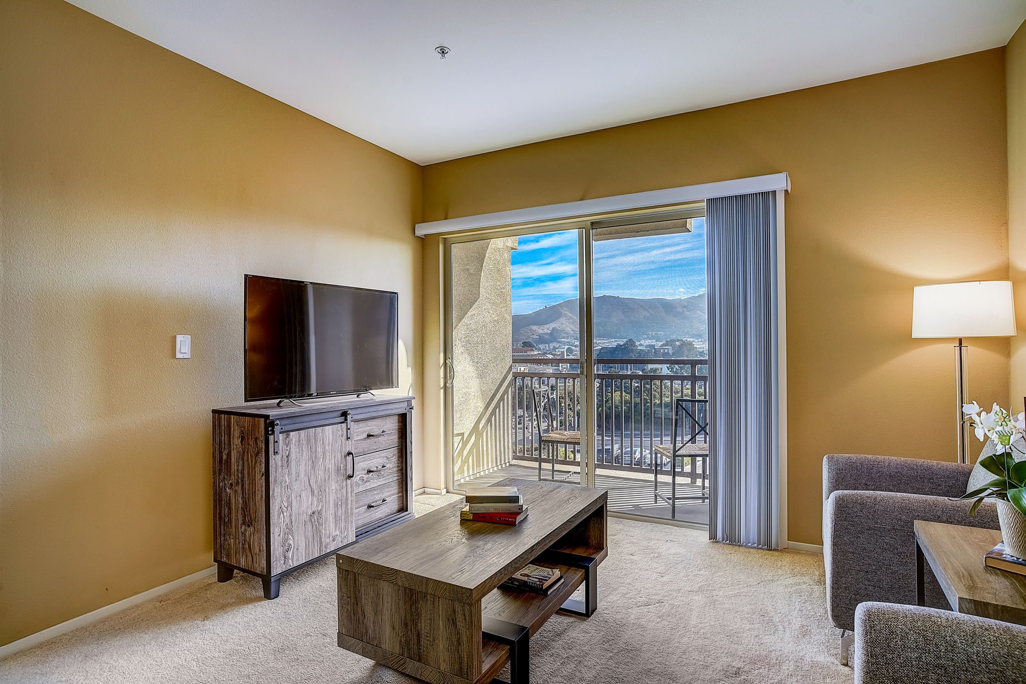 model of room at retirement community with natural light