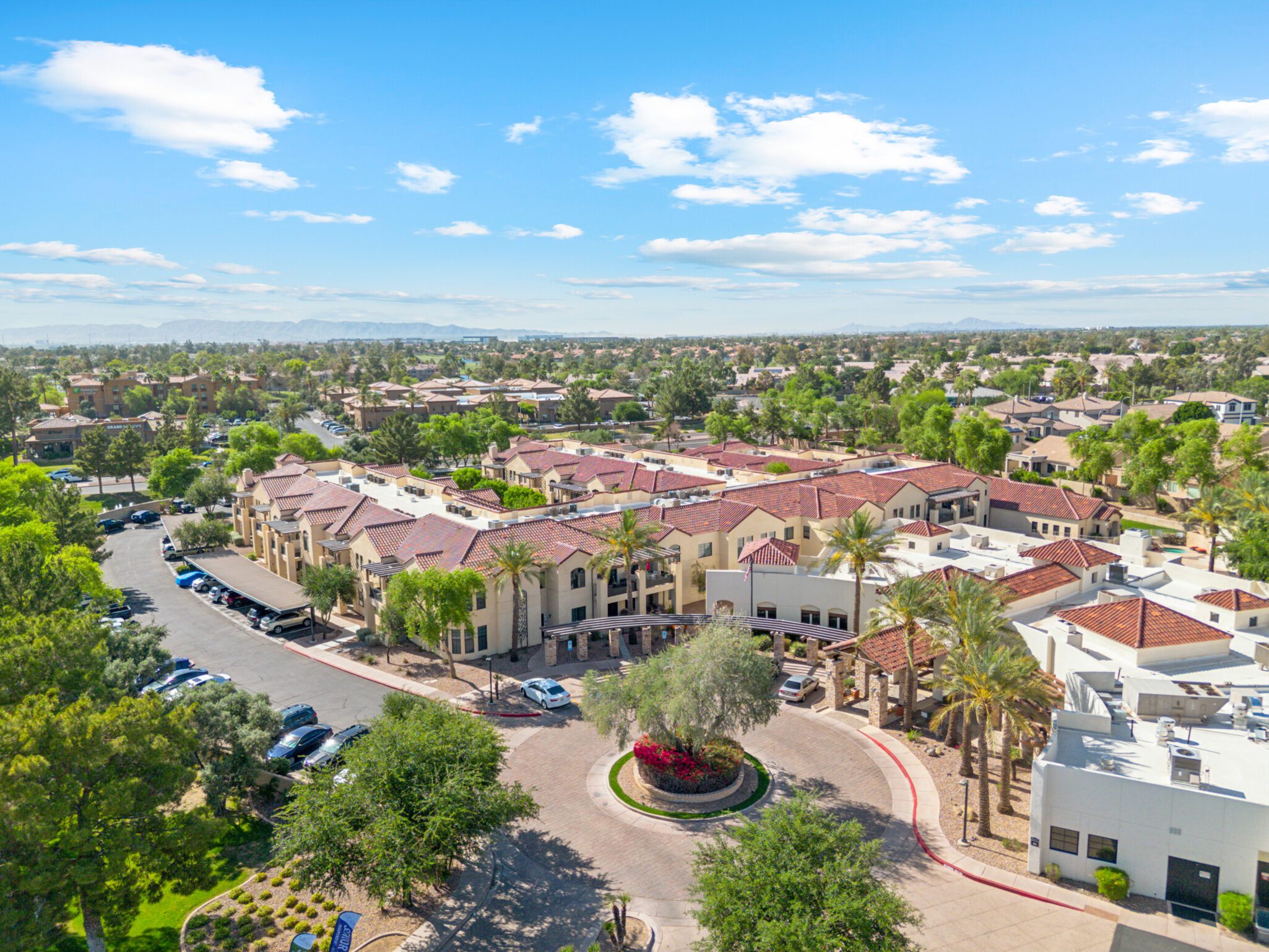 aerial community view