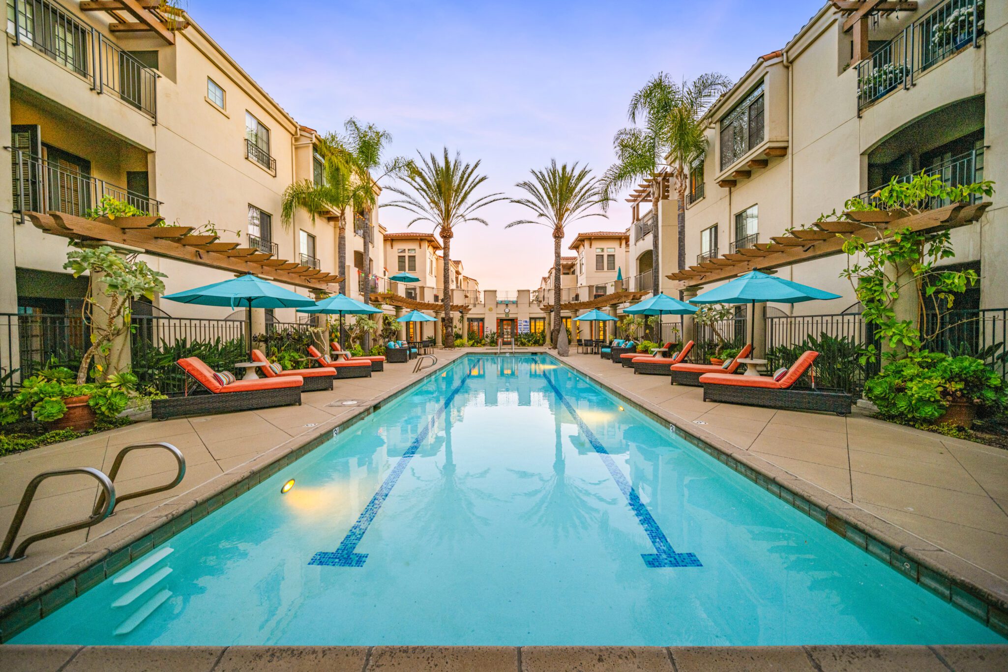 Exterior patio with pool