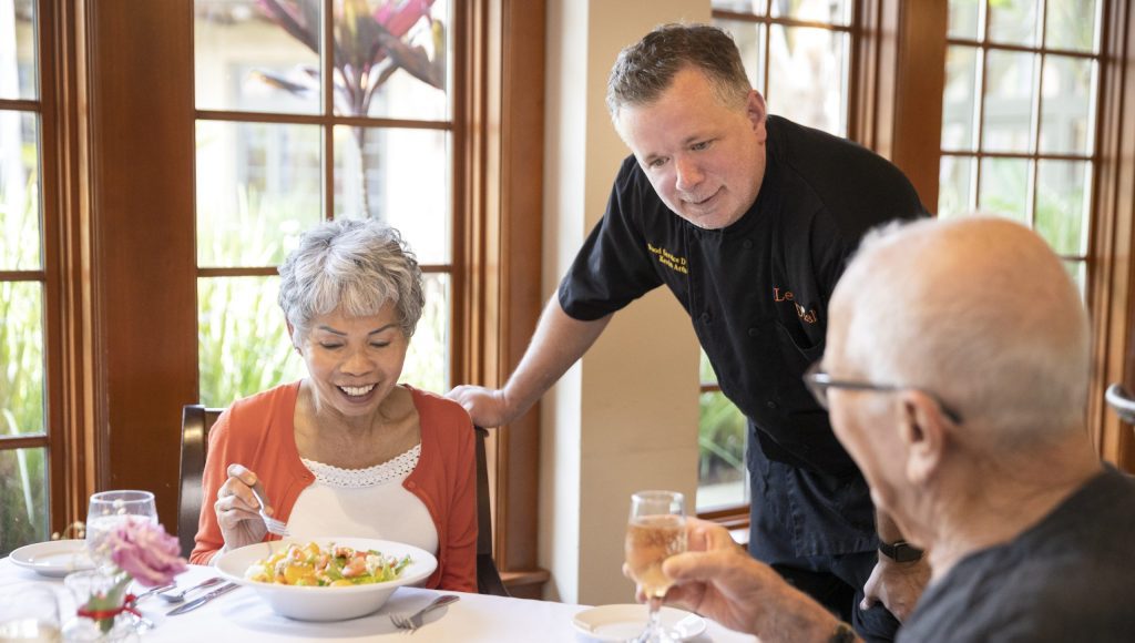 Residents and chef