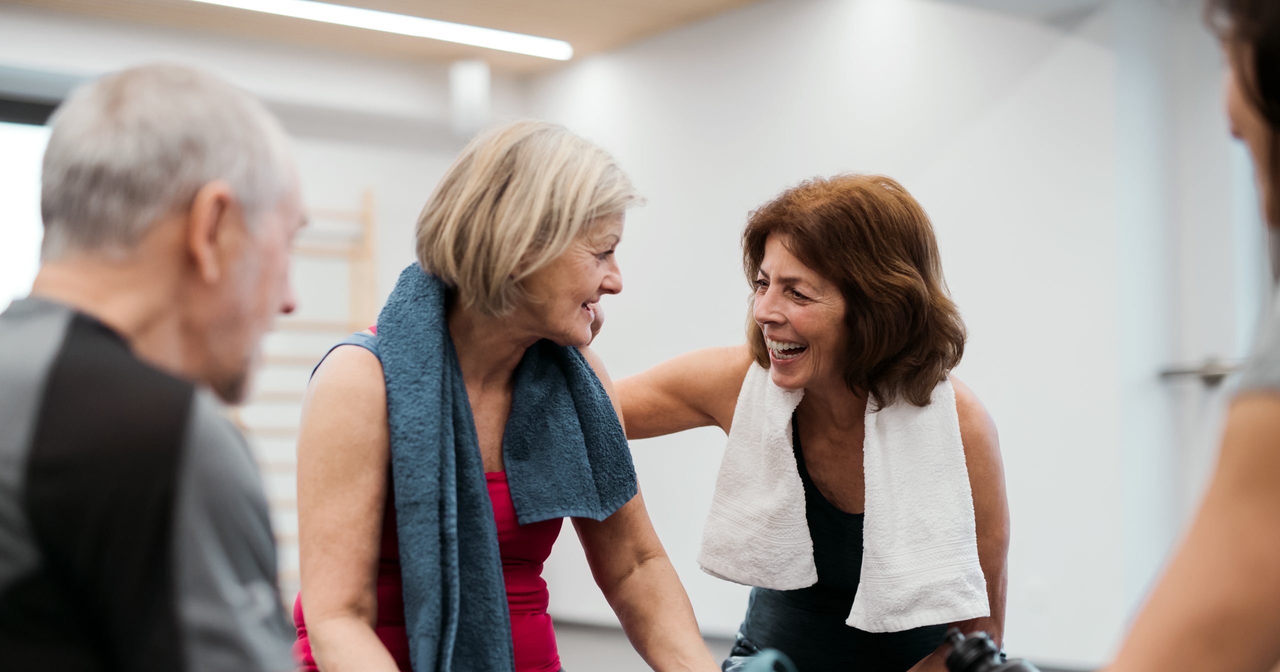 seniors at the gym