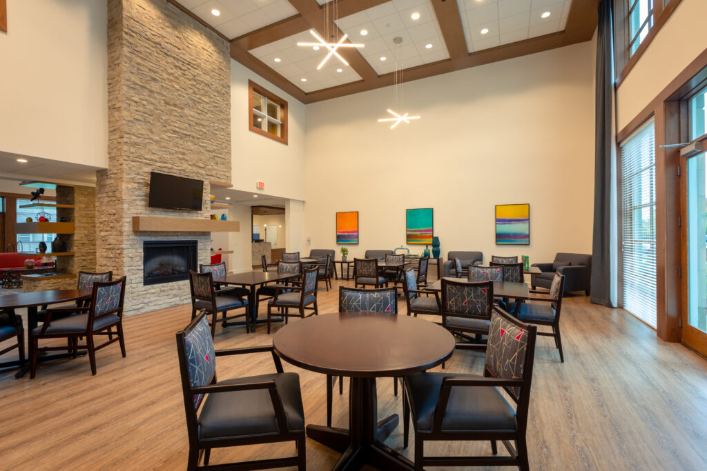 community seating area