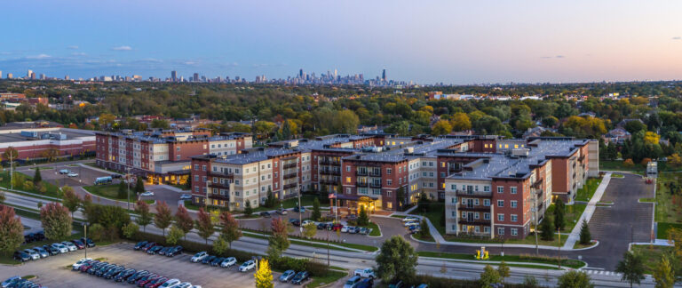 The Carrington at Lincolnwood community aerial