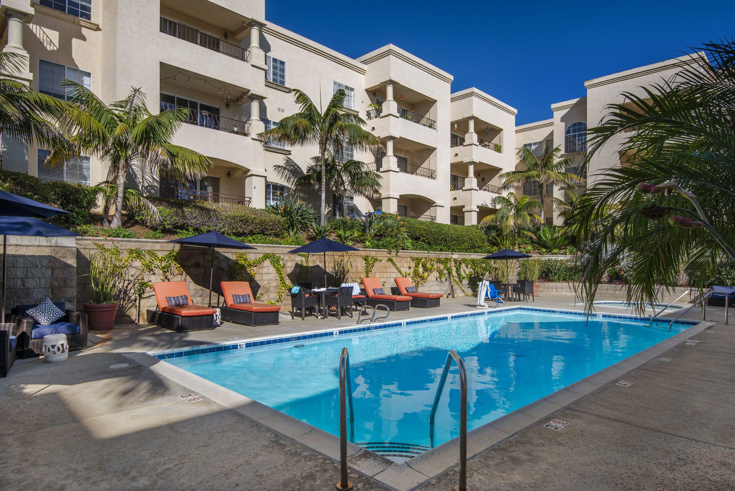 The pool in San Diego. Enjoy a refreshing swim 