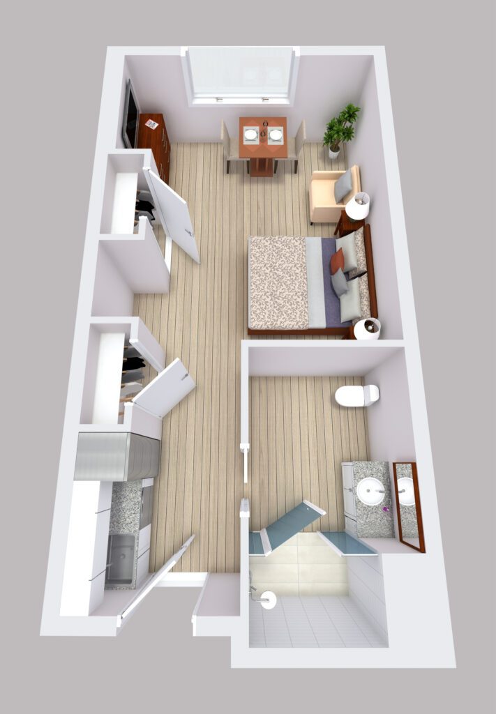 Plan B: Alcove / One Bathroom floor plan