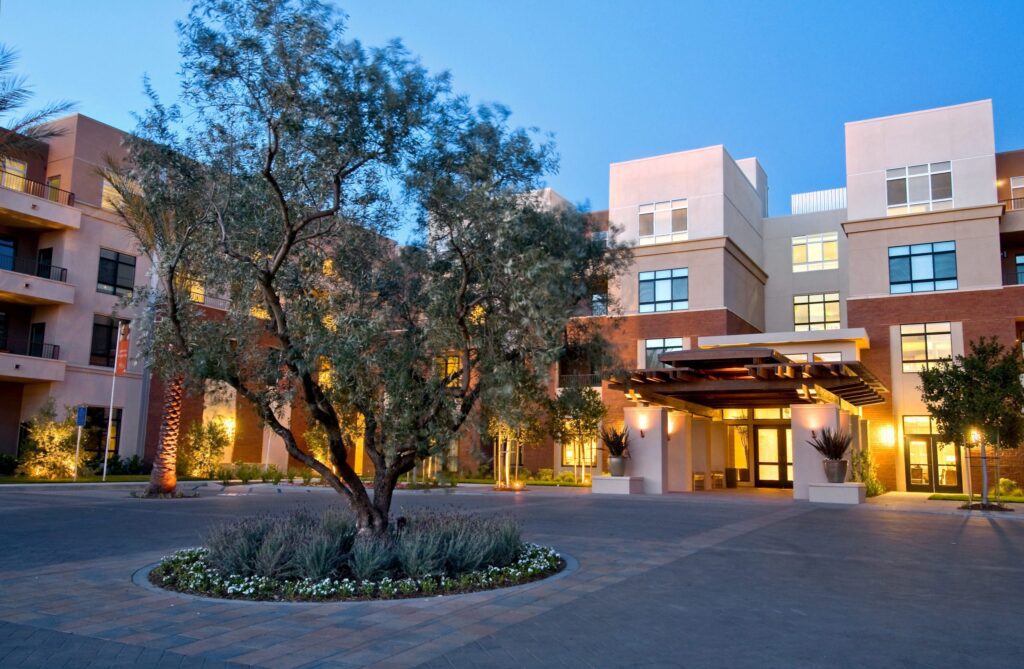 The Village at Northridge retirement community outdoor pool