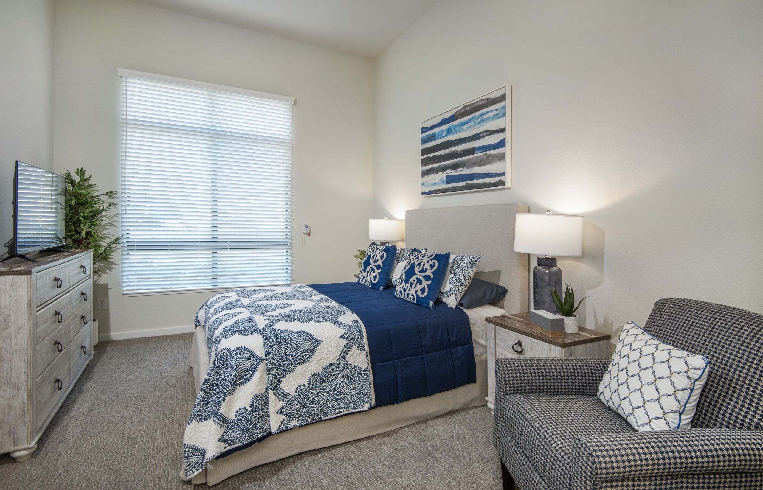 model bedroom at the village northridge