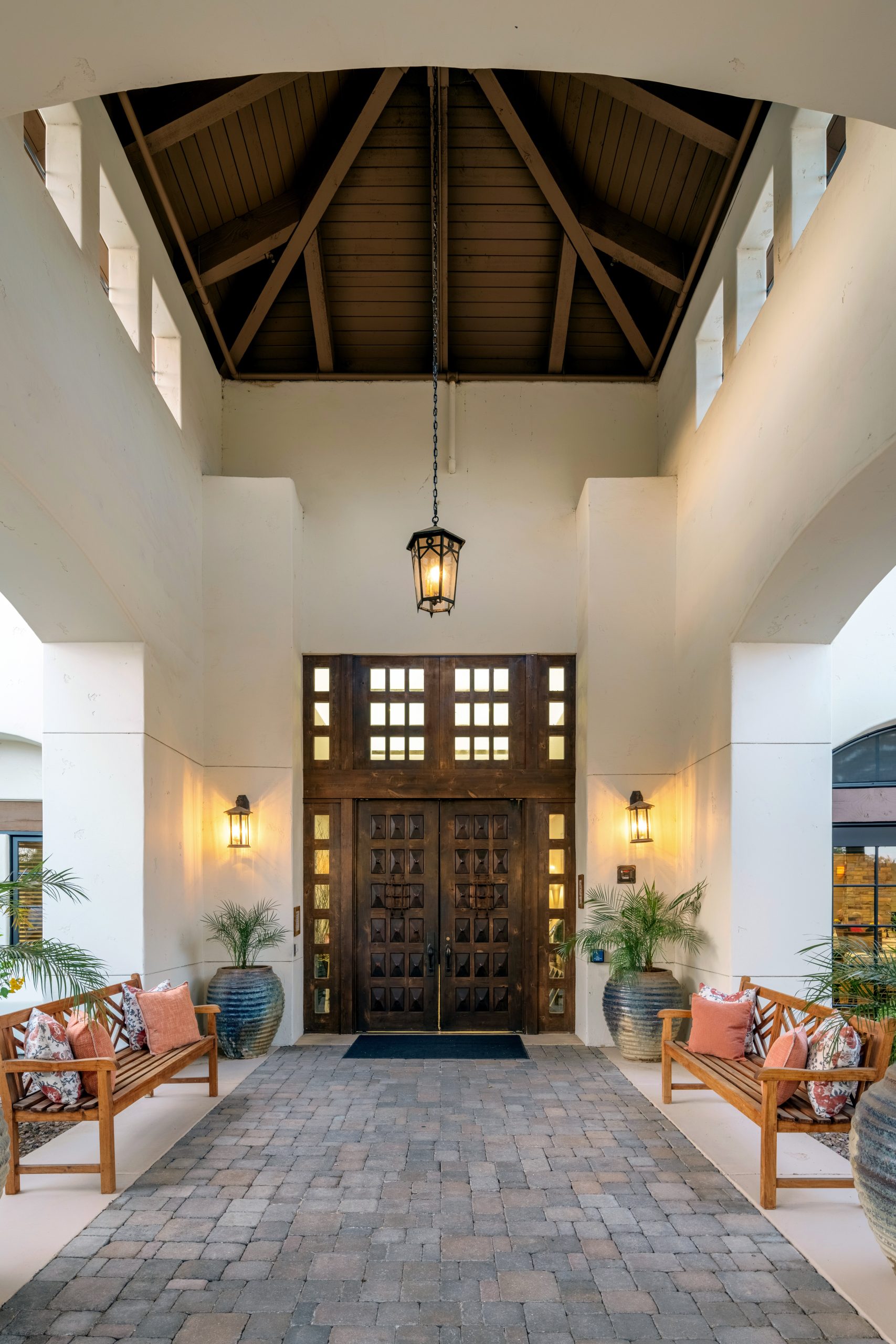 front lobby of the village at ocotillo