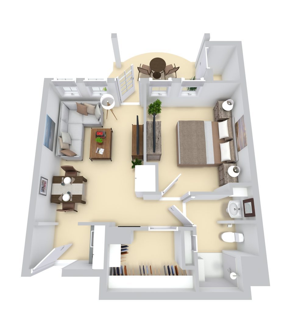 One Bedroom one bathroom