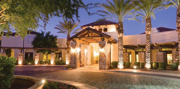 Night time exterior view