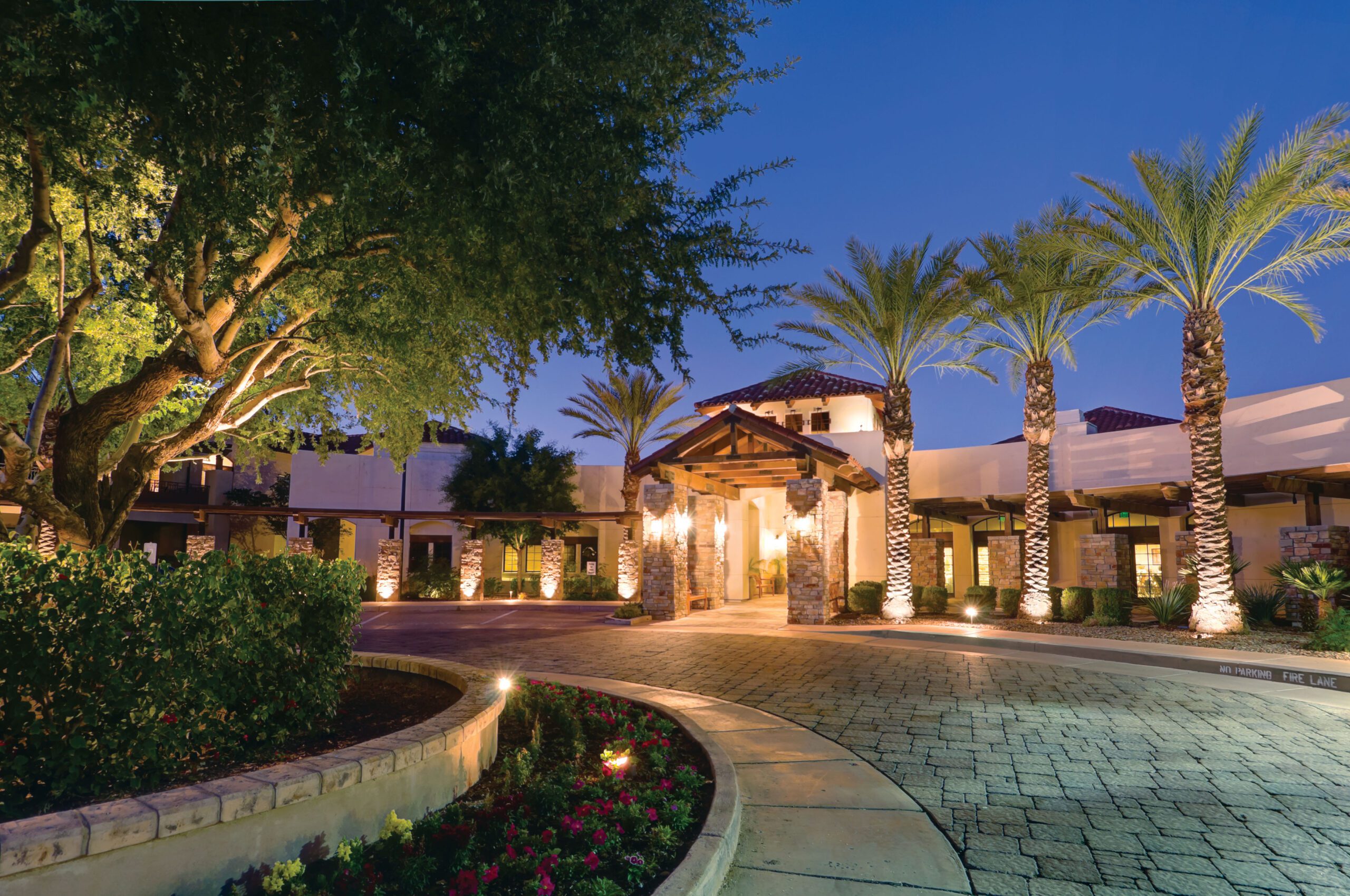 Night time exterior view