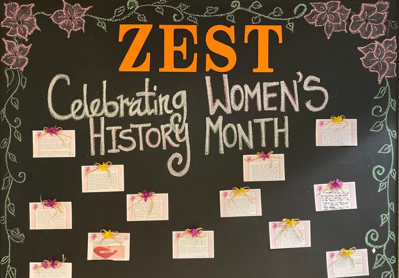 Zest Womans History Month Board