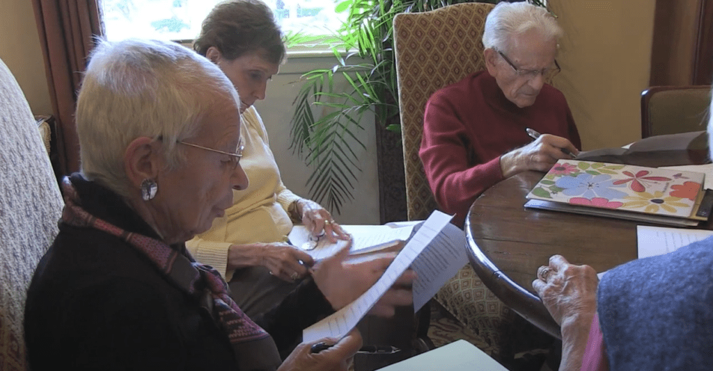 seniors reading