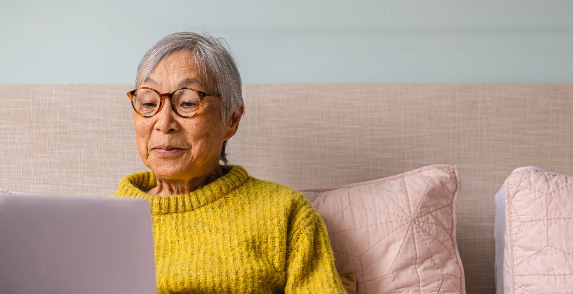 woman working on computer